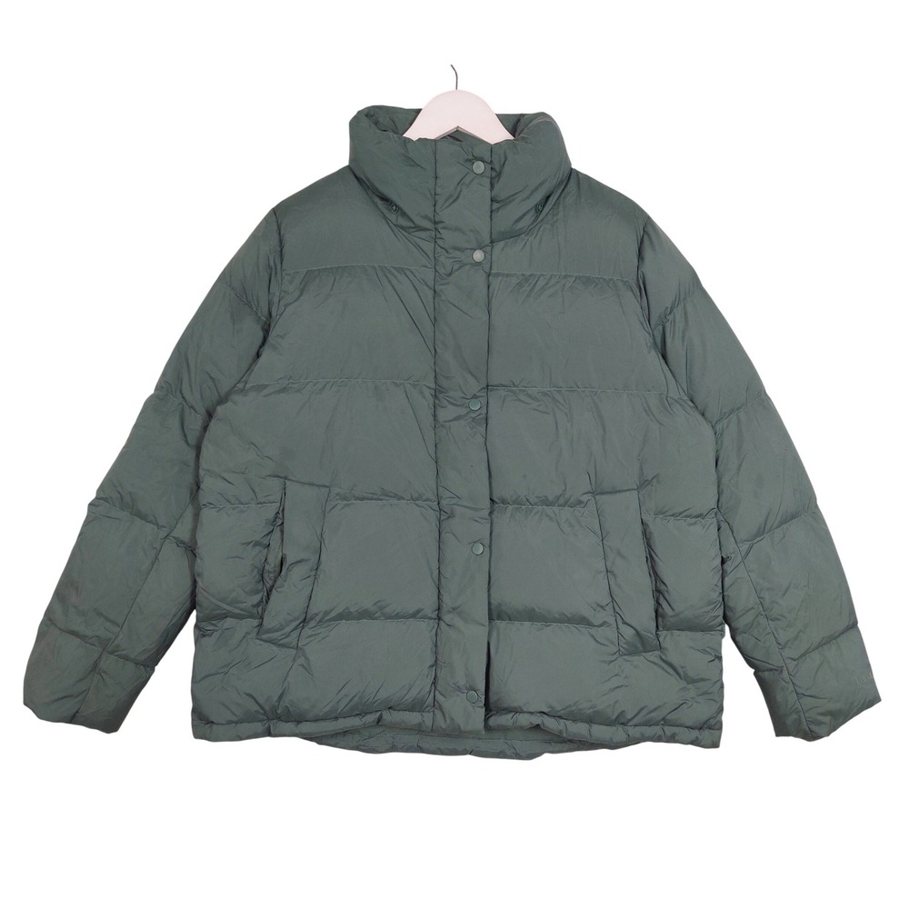 Lululemon Sage Green Quilted Down Puffer Jacket Size 10